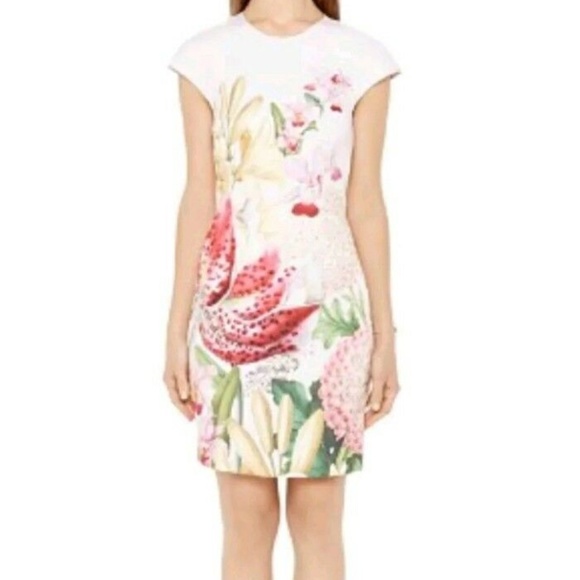 ted baker pink bodycon dress